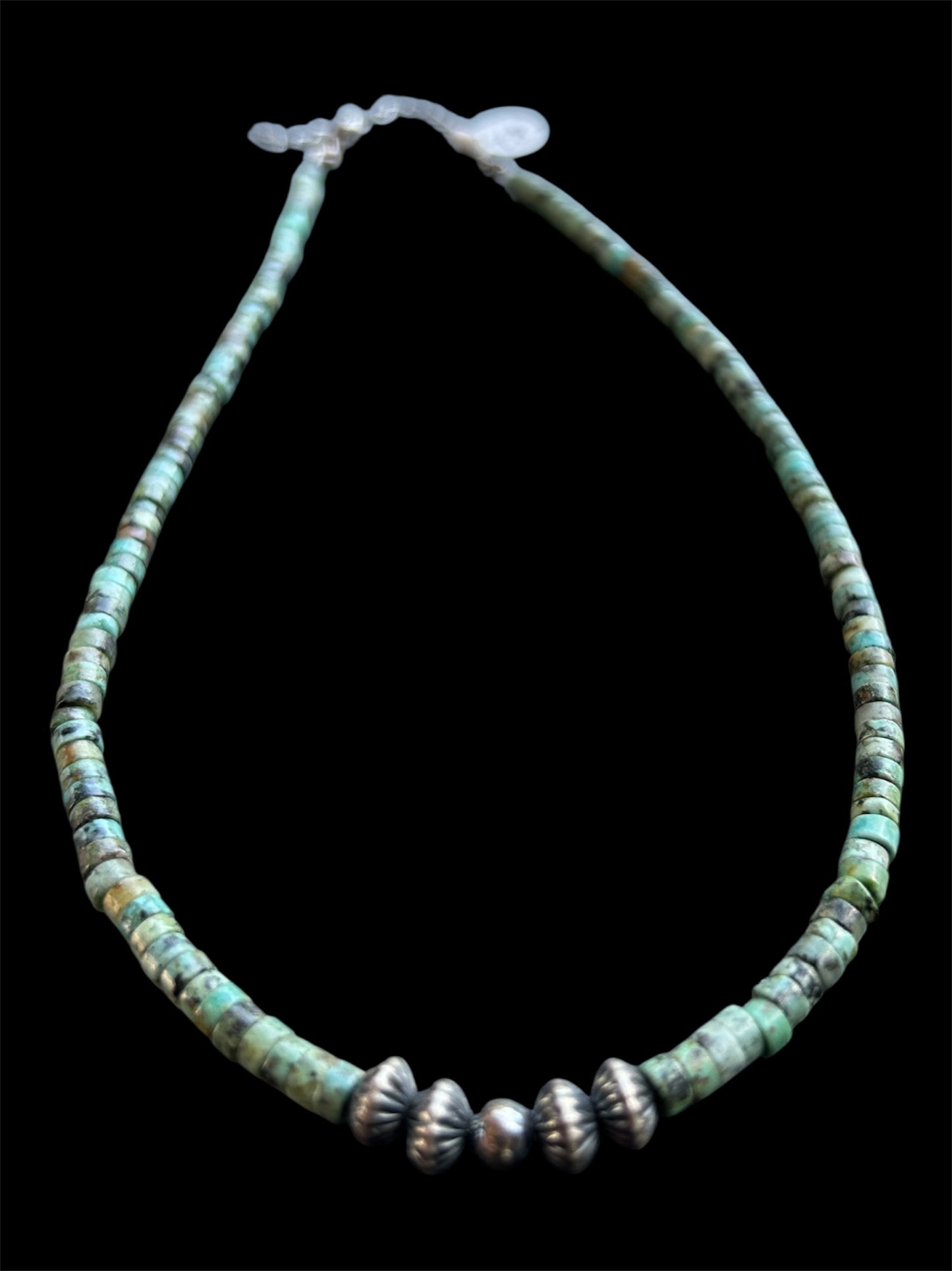 Turquoise and Mexican Pearl Necklace