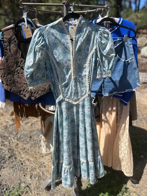 Vintage Western Paisley Dress