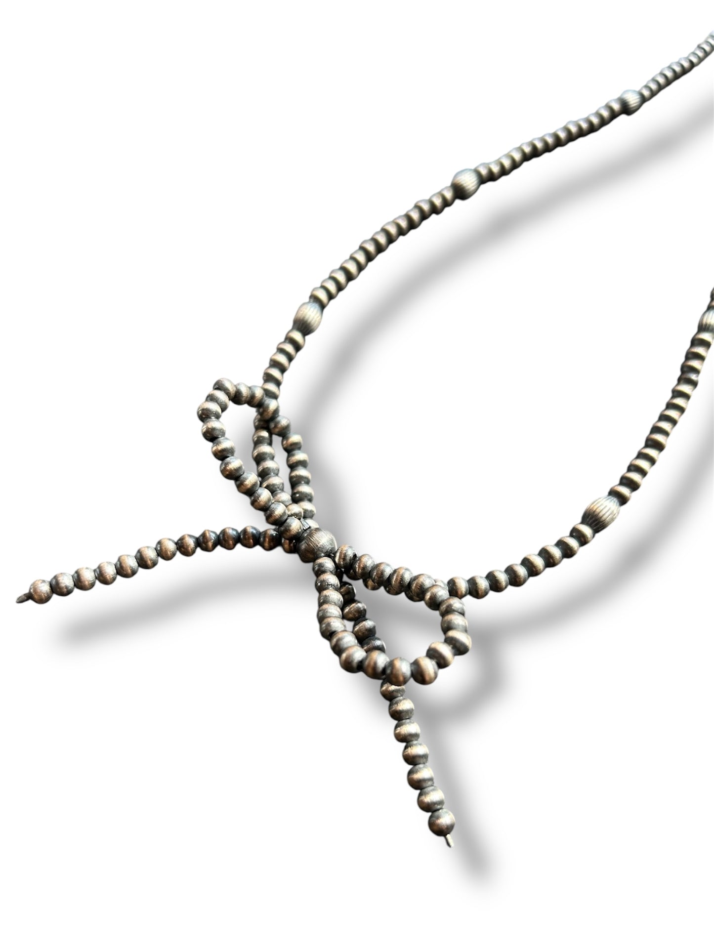 Mexican Pearl Bow Necklace