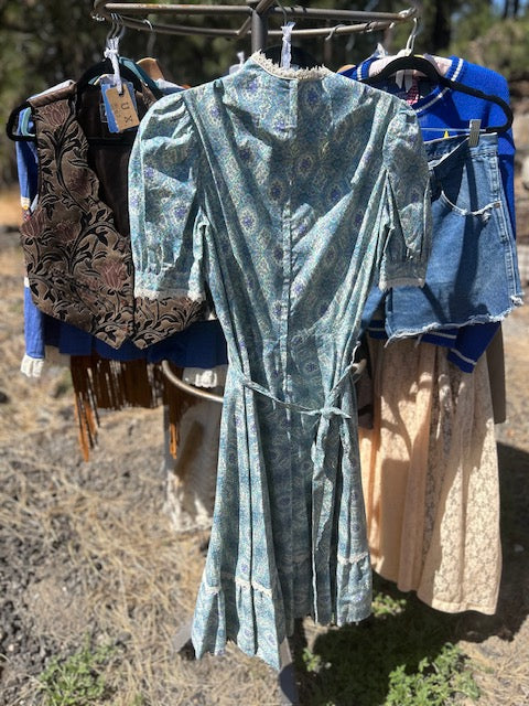 Vintage Western Paisley Dress
