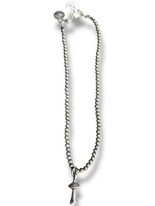 Mexican Pearl Necklace with Charm