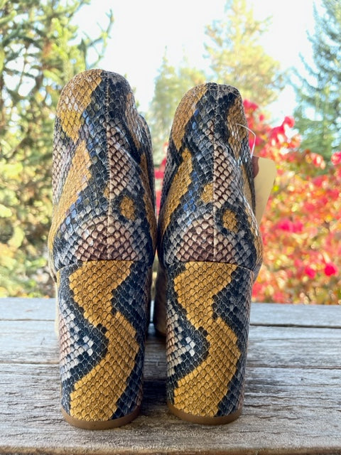 Snake Print Bootie