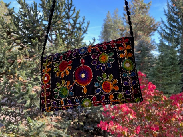 Embroidered Festival Purse