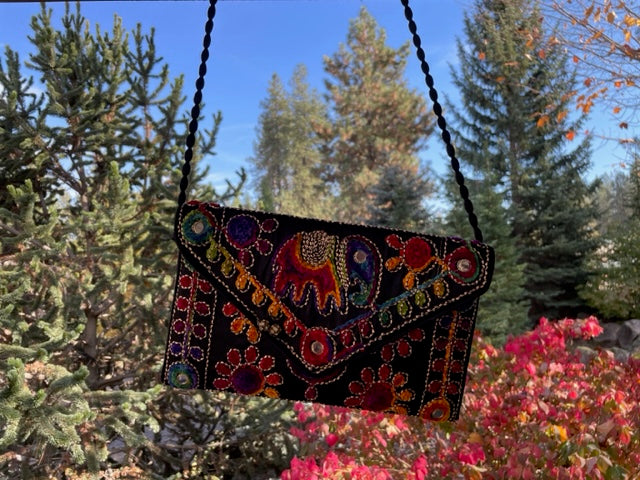 Embroidered Festival Purse